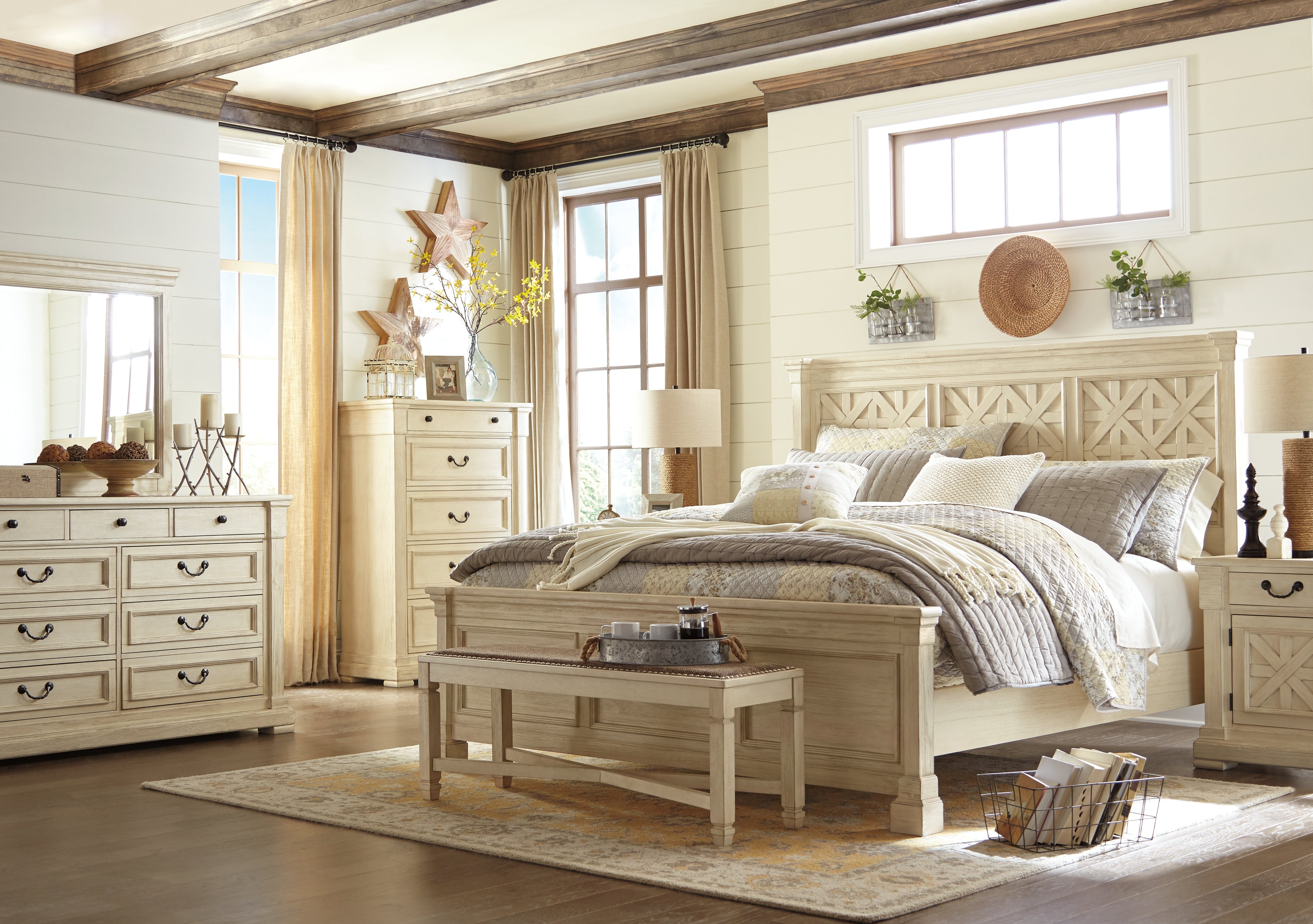 Furniture City Laplace - Ashley Furniture - Bolanburg Dining Bench - Large UPH Dining Room Bench - D647-00