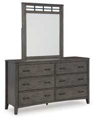 Montillan Queen Panel Bed, Dresser, Mirror and Nightstand