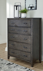 Furniture City Laplace - Ashley Furniture - Montillan Bedroom - Five Drawer Chest - B651-46