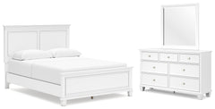 Furniture City Laplace - Ashley Furniture - Fortman Queen Panel Bed, Dresser and Mirror - Queen Panel Bed, Dresser and Mirror - B680B3