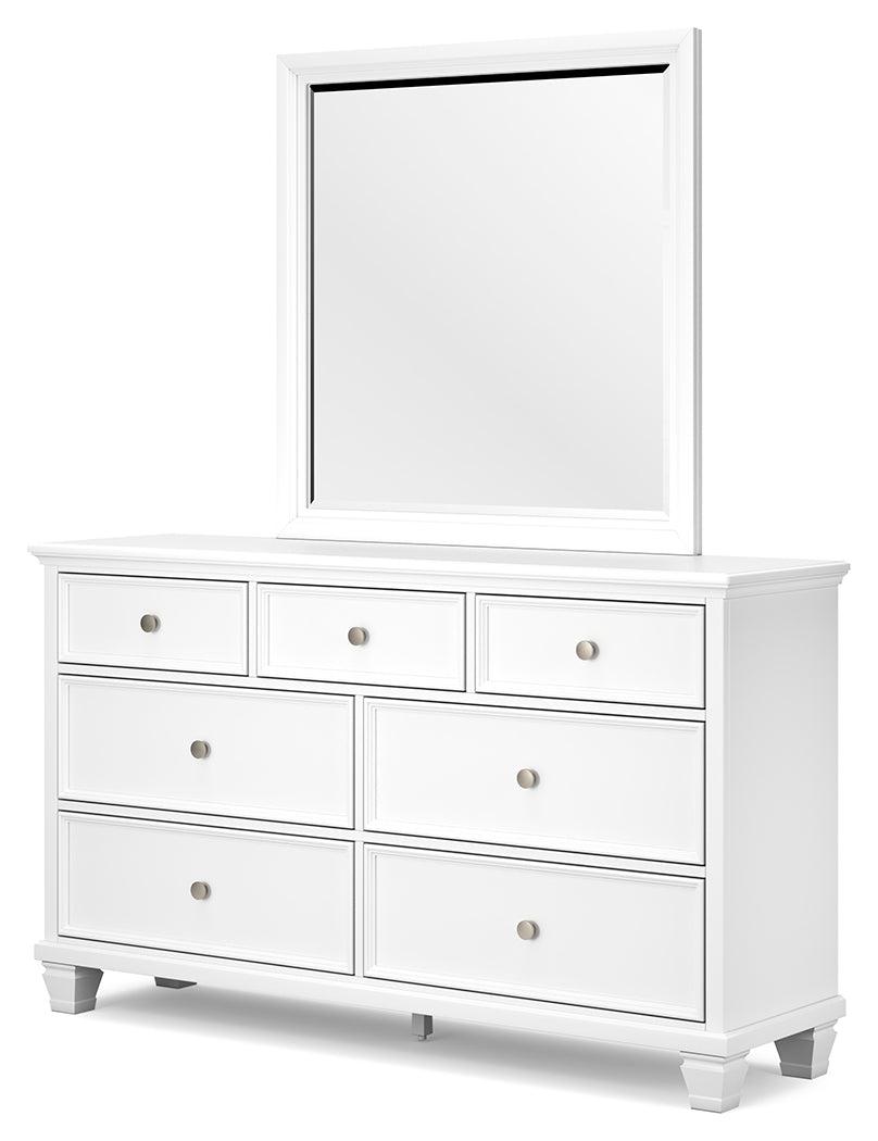 Furniture City Laplace - Ashley Furniture - Fortman Bedroom - Dresser and Mirror / White - B680B1