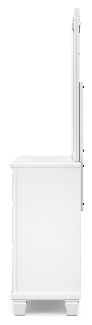 Furniture City Laplace - Ashley Furniture - Fortman Bedroom - Dresser and Mirror / White - B680B1