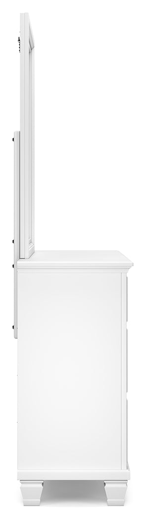 Furniture City Laplace - Ashley Furniture - Fortman Bedroom - Dresser and Mirror / White - B680B1