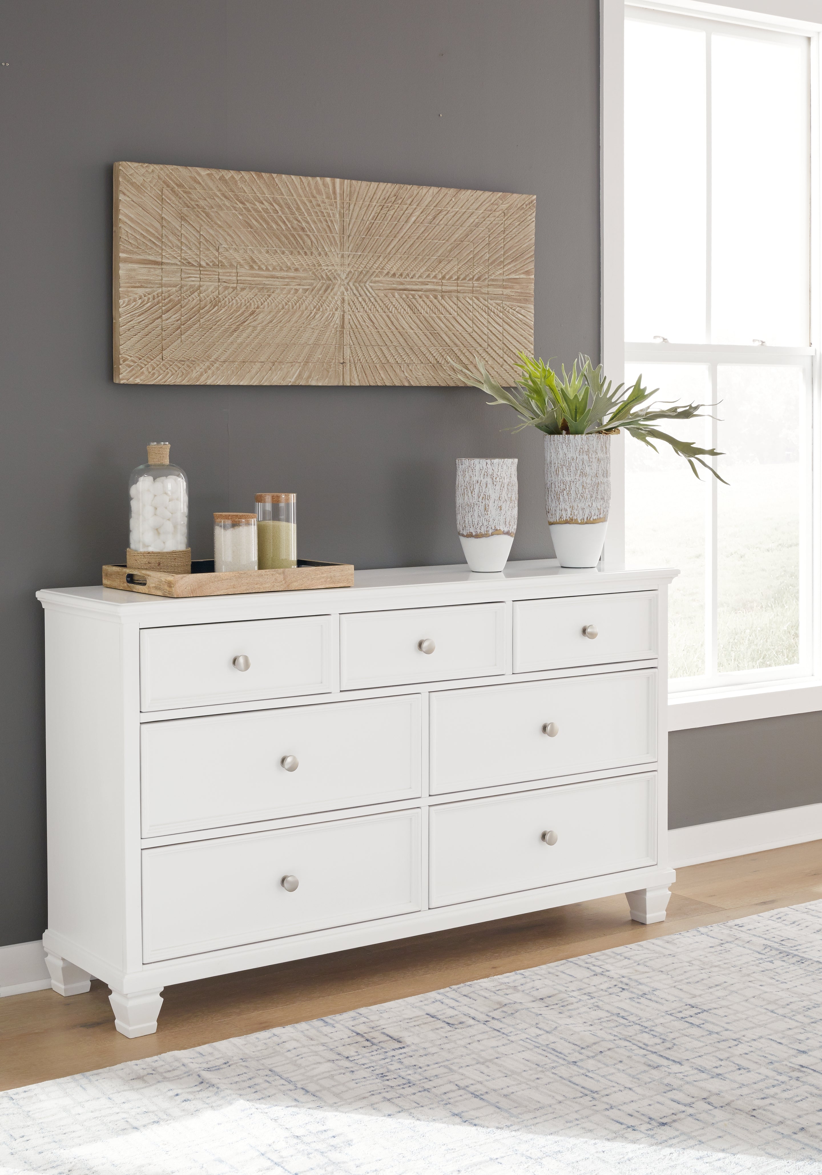 Furniture City Laplace - Ashley Furniture - Fortman Bedroom - Dresser / White - B680-31