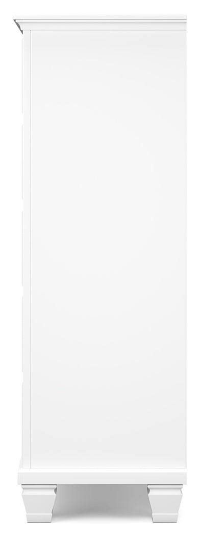 Furniture City Laplace - Ashley Furniture - Fortman Bedroom - Five Drawer Chest / White - B680-46