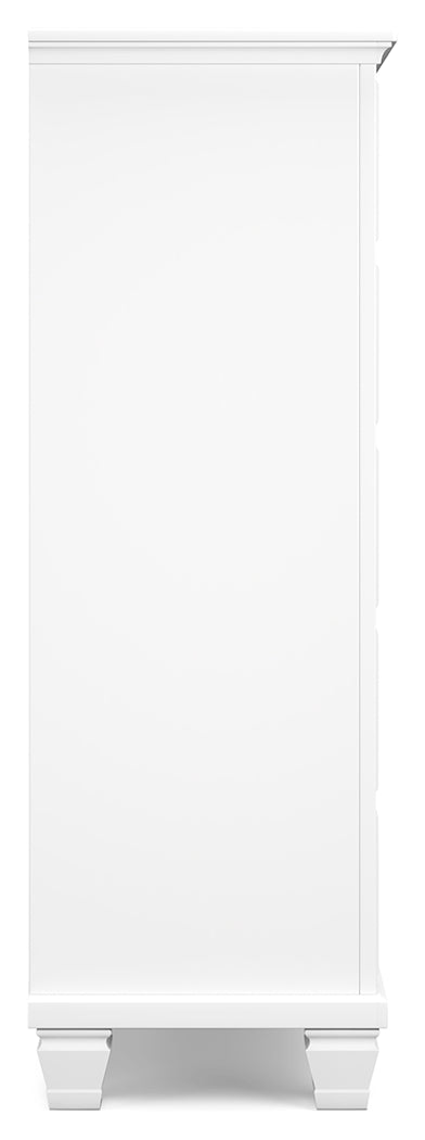 Furniture City Laplace - Ashley Furniture - Fortman Bedroom - Five Drawer Chest / White - B680-46