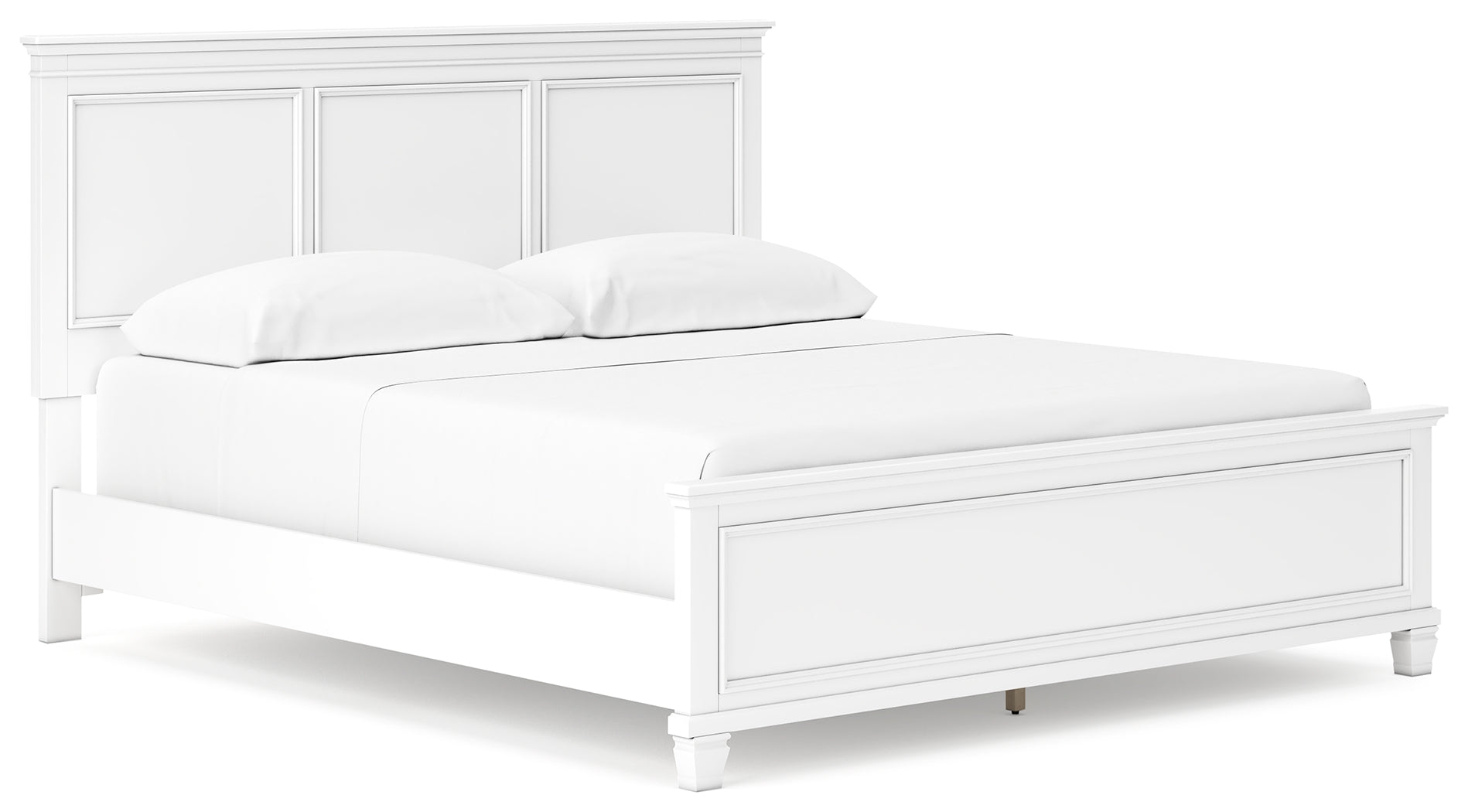 Furniture City Laplace - Ashley Furniture - Fortman Bedroom - California King Panel Bed / White - B680B5