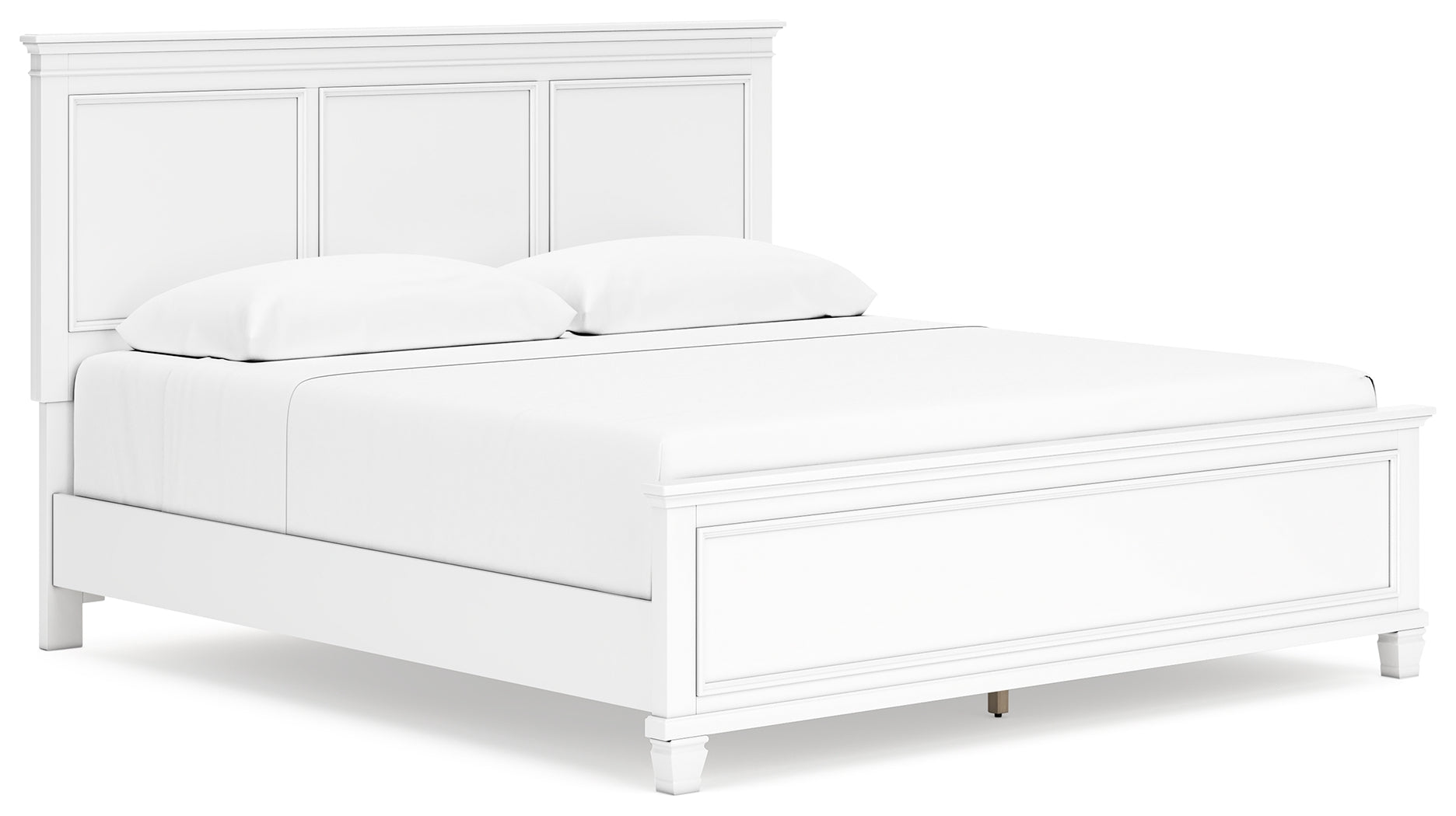 Furniture City Laplace - Ashley Furniture - Fortman Bedroom - King Panel Bed / White - B680B4