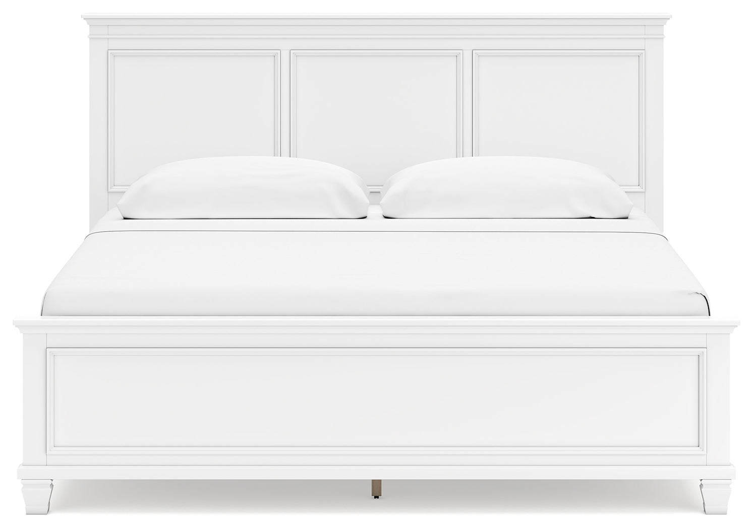 Furniture City Laplace - Ashley Furniture - Fortman Bedroom - King Panel Bed / White - B680B4