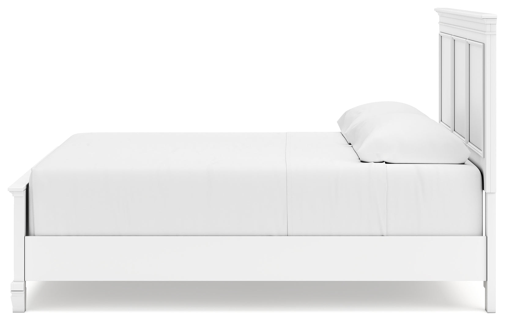 Furniture City Laplace - Ashley Furniture - Fortman Bedroom - King Panel Bed / White - B680B4