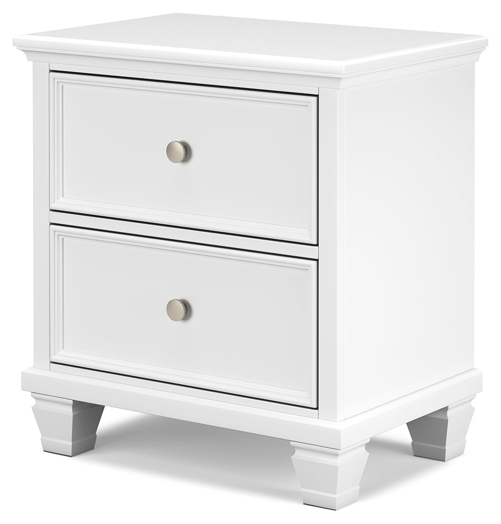 Furniture City Laplace - Ashley Furniture - Fortman Bedroom - Two Drawer Night Stand / White - B680-92