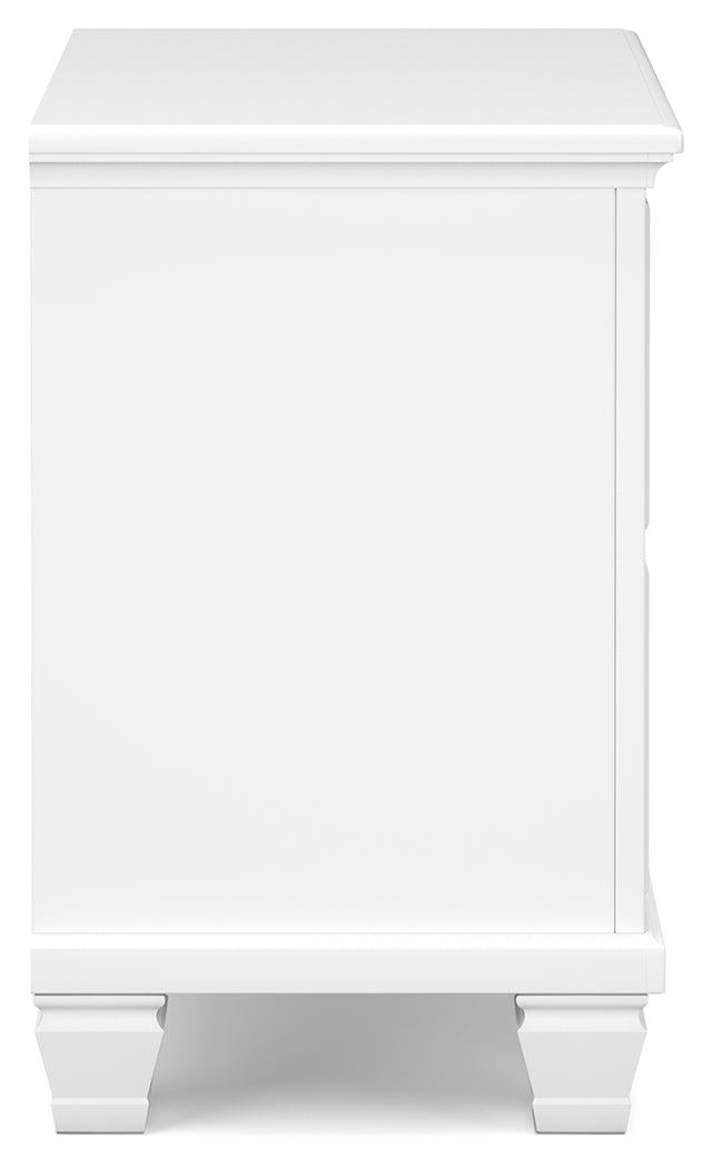 Furniture City Laplace - Ashley Furniture - Fortman Bedroom - Two Drawer Night Stand / White - B680-92