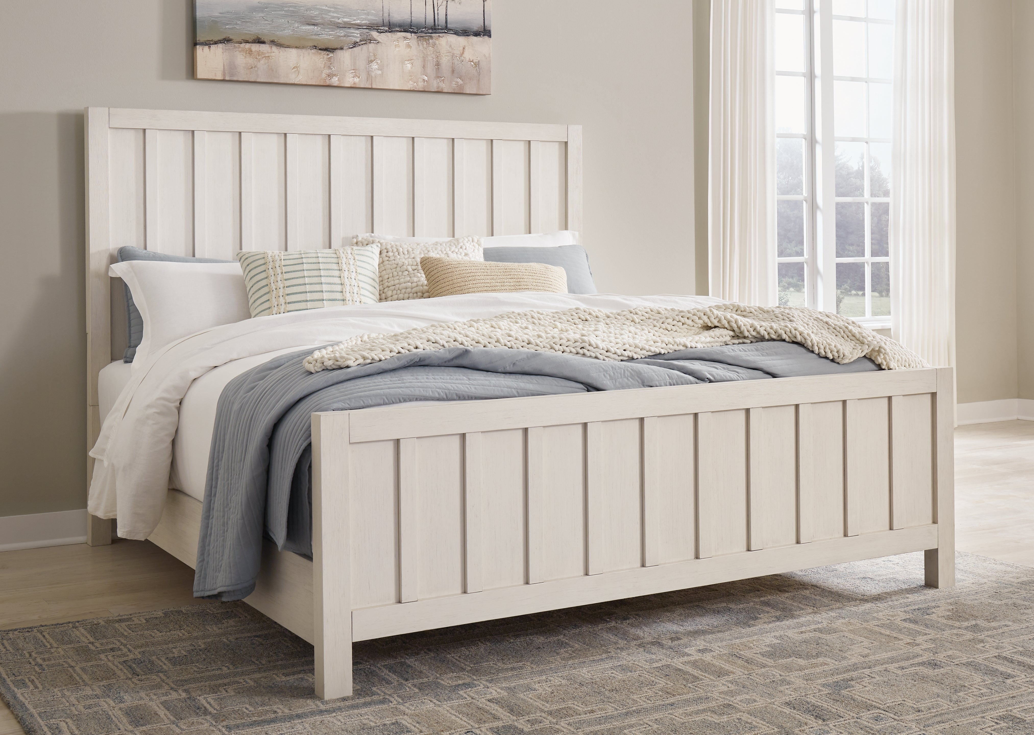 Furniture City Laplace - Ashley Furniture - Shaybrock King Panel Bed - King Panel Bed - B683B6