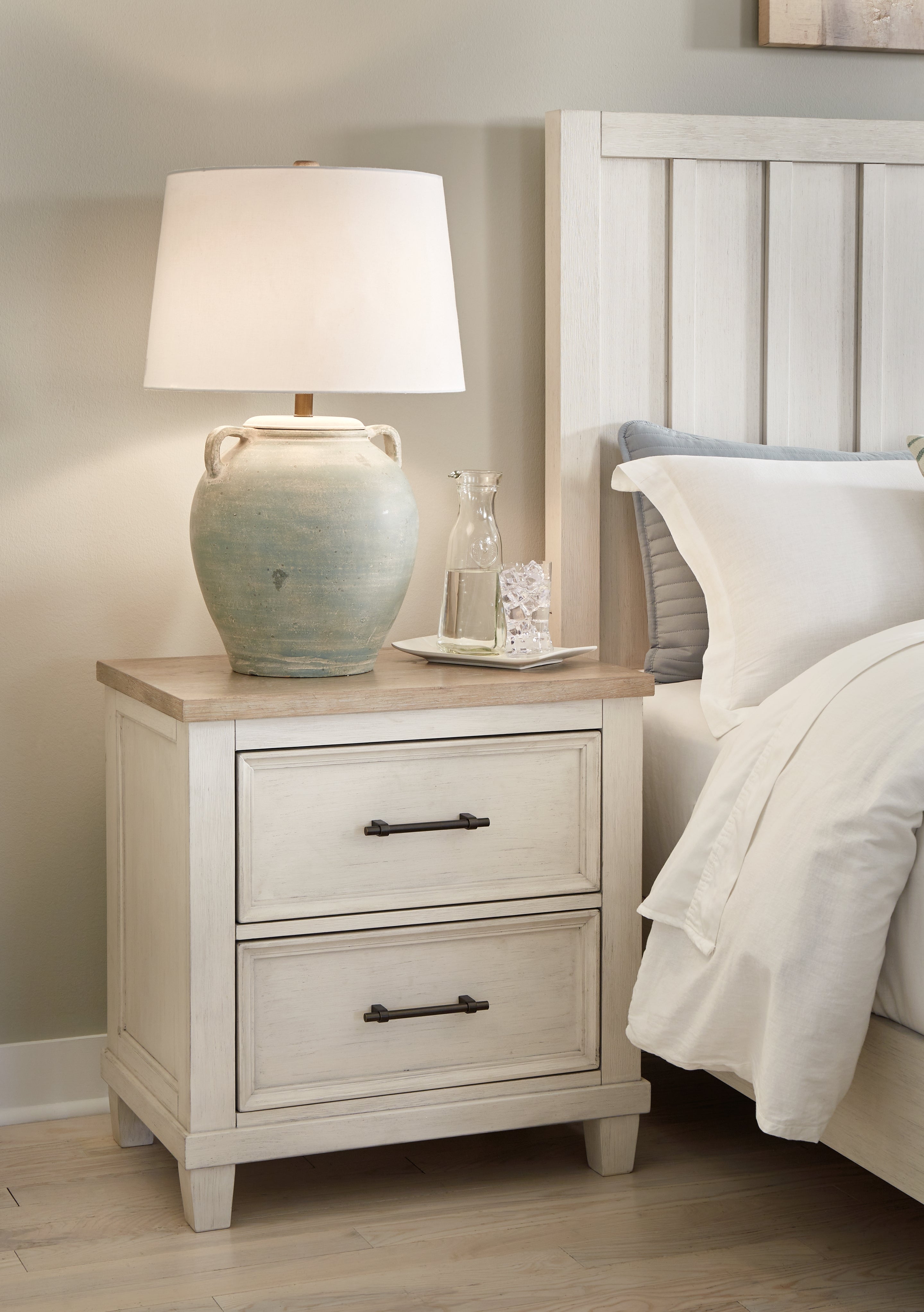 Furniture City Laplace - Ashley Furniture - Shaybrock Bedroom - Two Drawer Night Stand - B683-92
