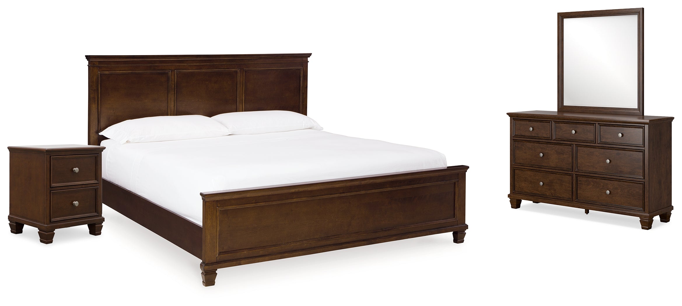 Furniture City Laplace - Ashley Furniture - Danabrin King Panel Bed, Dresser, Mirror and Nightstand - King Panel Bed, Dresser, Mirror and Nightstand - B685B14