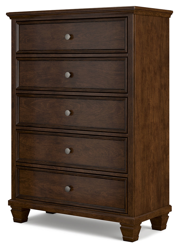 Furniture City Laplace - Ashley Furniture - Danabrin Bedroom - Five Drawer Chest / Brown - B685-46