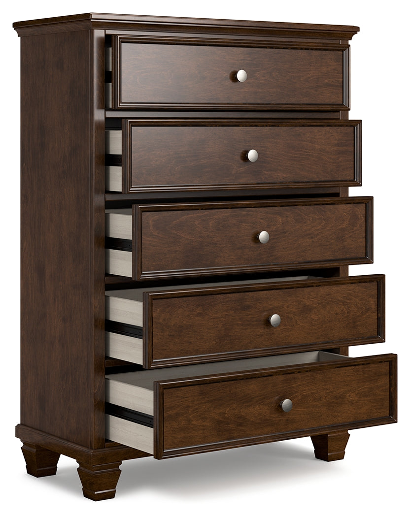 Furniture City Laplace - Ashley Furniture - Danabrin Bedroom - Five Drawer Chest / Brown - B685-46