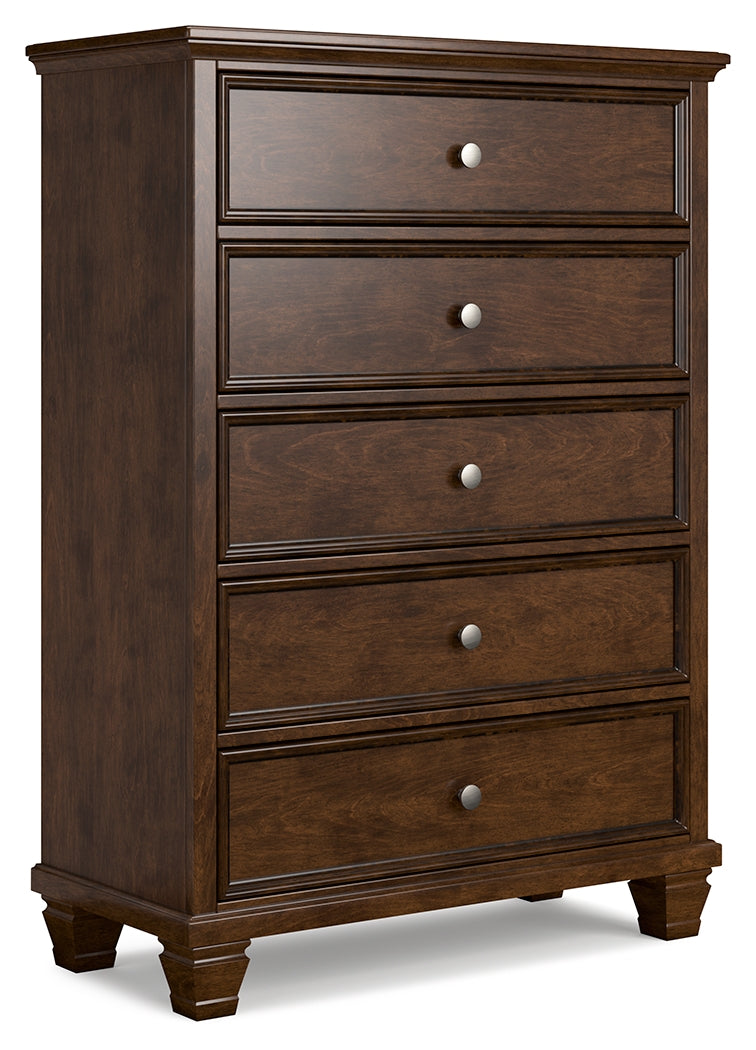 Furniture City Laplace - Ashley Furniture - Danabrin Bedroom - Five Drawer Chest / Brown - B685-46