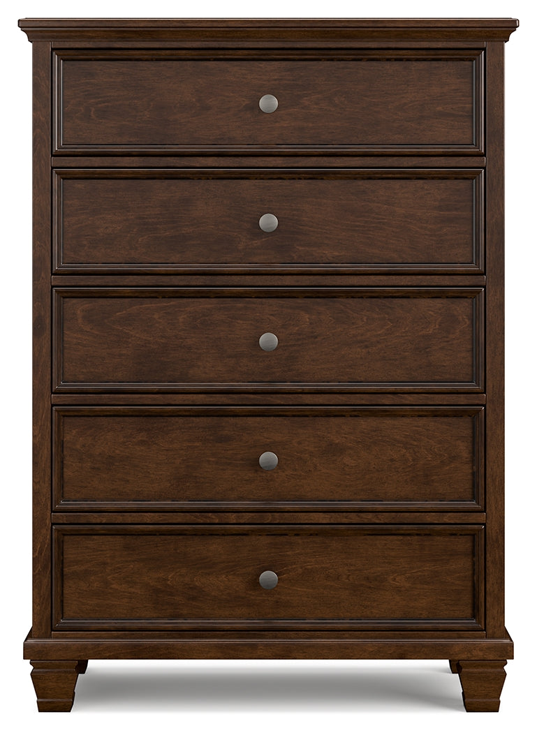Furniture City Laplace - Ashley Furniture - Danabrin Bedroom - Five Drawer Chest / Brown - B685-46