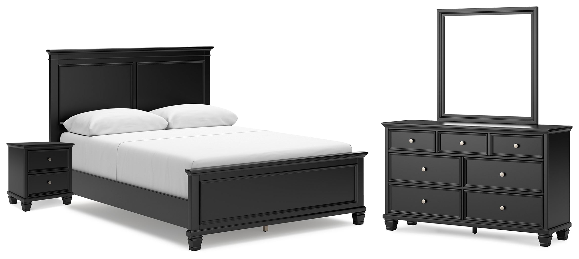 Furniture City Laplace - Ashley Furniture - Lanolee Queen Panel Bed, Dresser, Mirror and Nightstand - Queen Panel Bed, Dresser, Mirror and Nightstand - B687B15