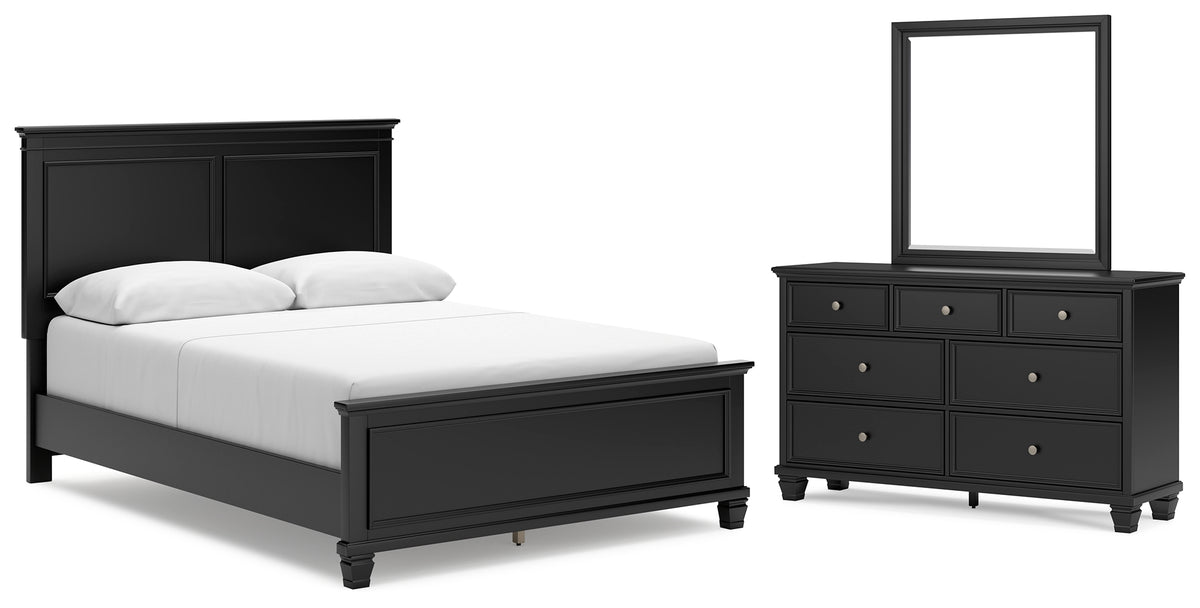 Furniture City Laplace - Ashley Furniture - Lanolee Queen Panel Bed, Dresser and Mirror - Queen Panel Bed, Dresser and Mirror - B687B7