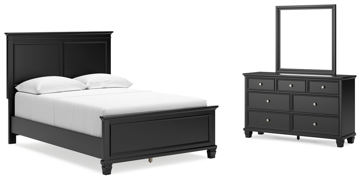 Furniture City Laplace - Ashley Furniture - Lanolee Full Panel Bed, Dresser and Mirror - Full Panel Bed, Dresser and Mirror - B687B5