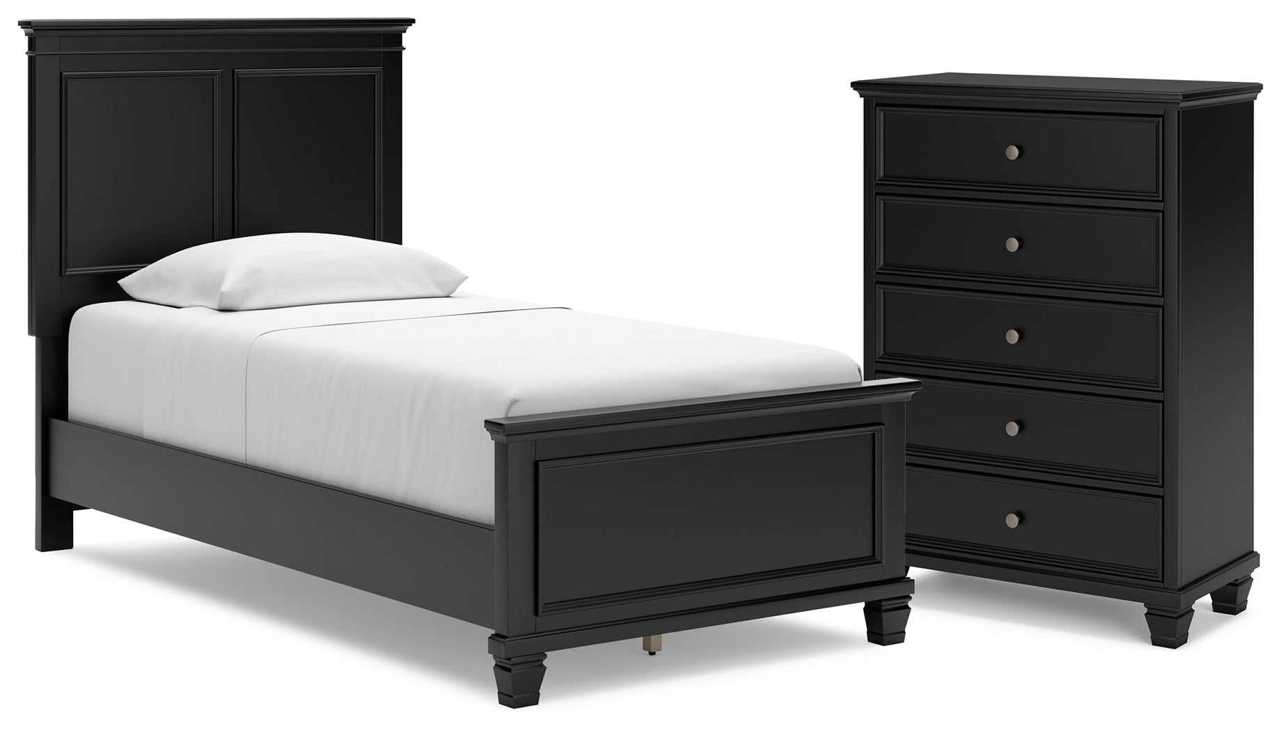 Furniture City Laplace - Ashley Furniture - Lanolee Twin Panel Bed and Chest - Twin Panel Bed and Chest - B687B30