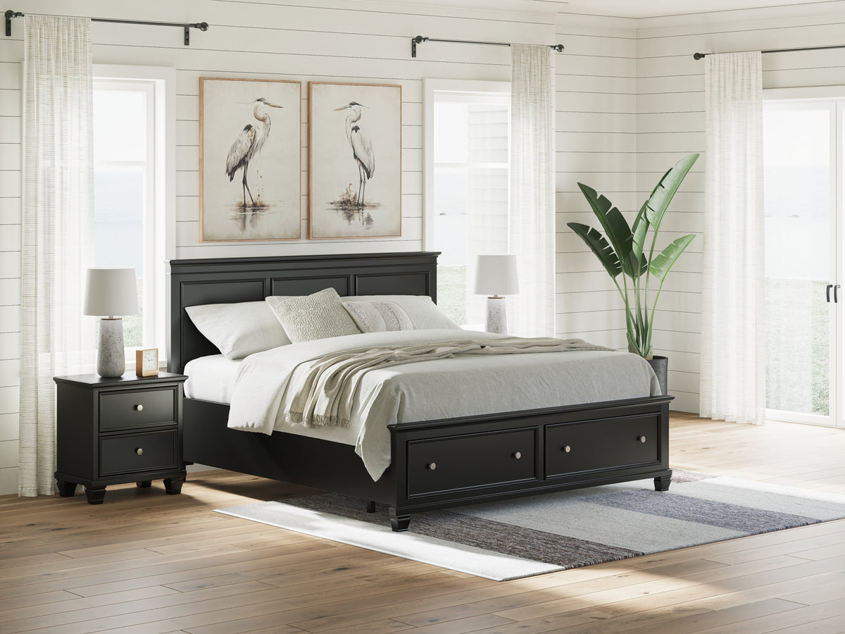 Furniture City Laplace - Ashley Furniture - Lanolee King Panel Storage Bed - King Panel Storage Bed - B687B19
