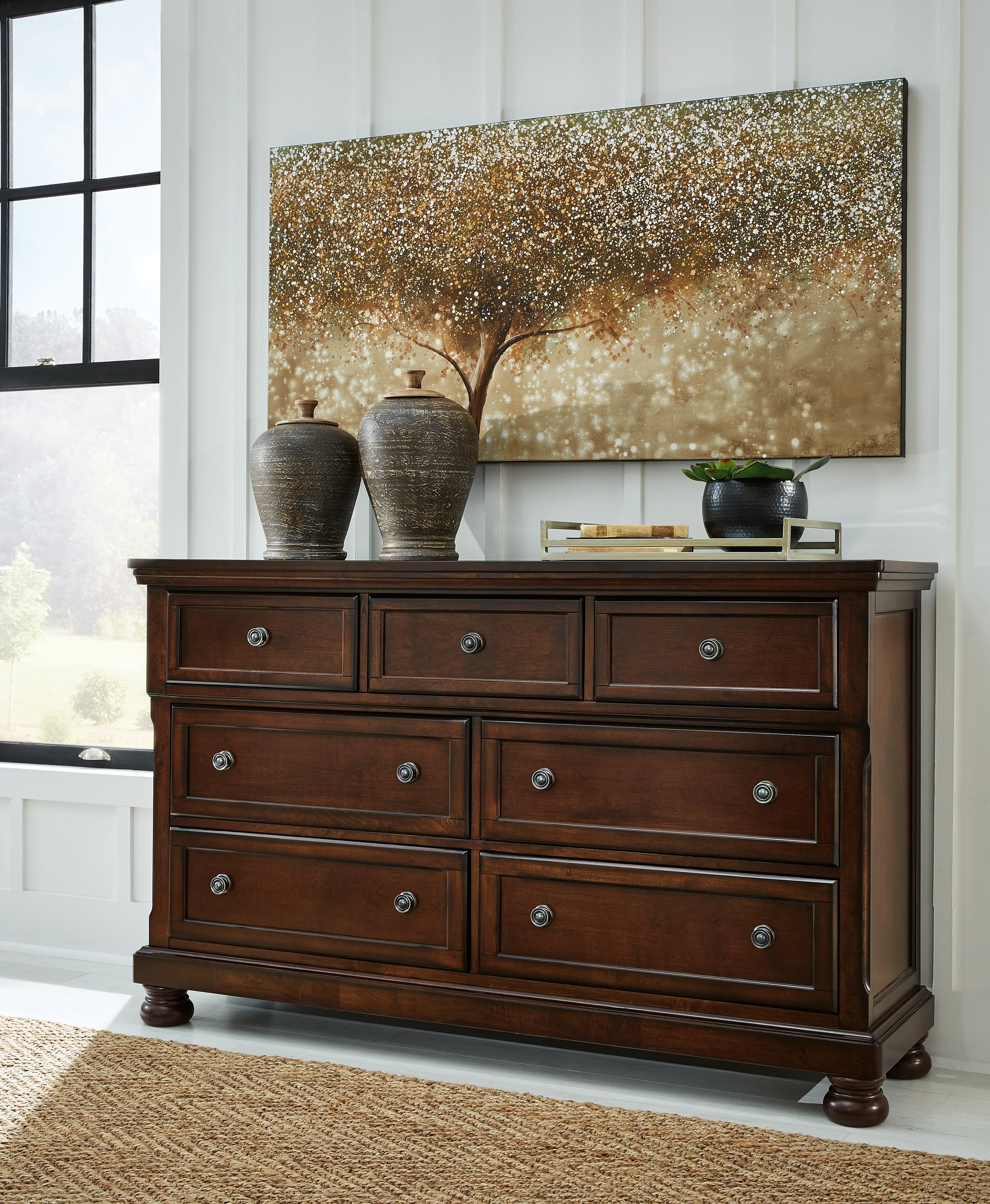 Furniture City Laplace - Ashley Furniture - Porter Bedroom - Dresser / Rustic Brown - B697-31