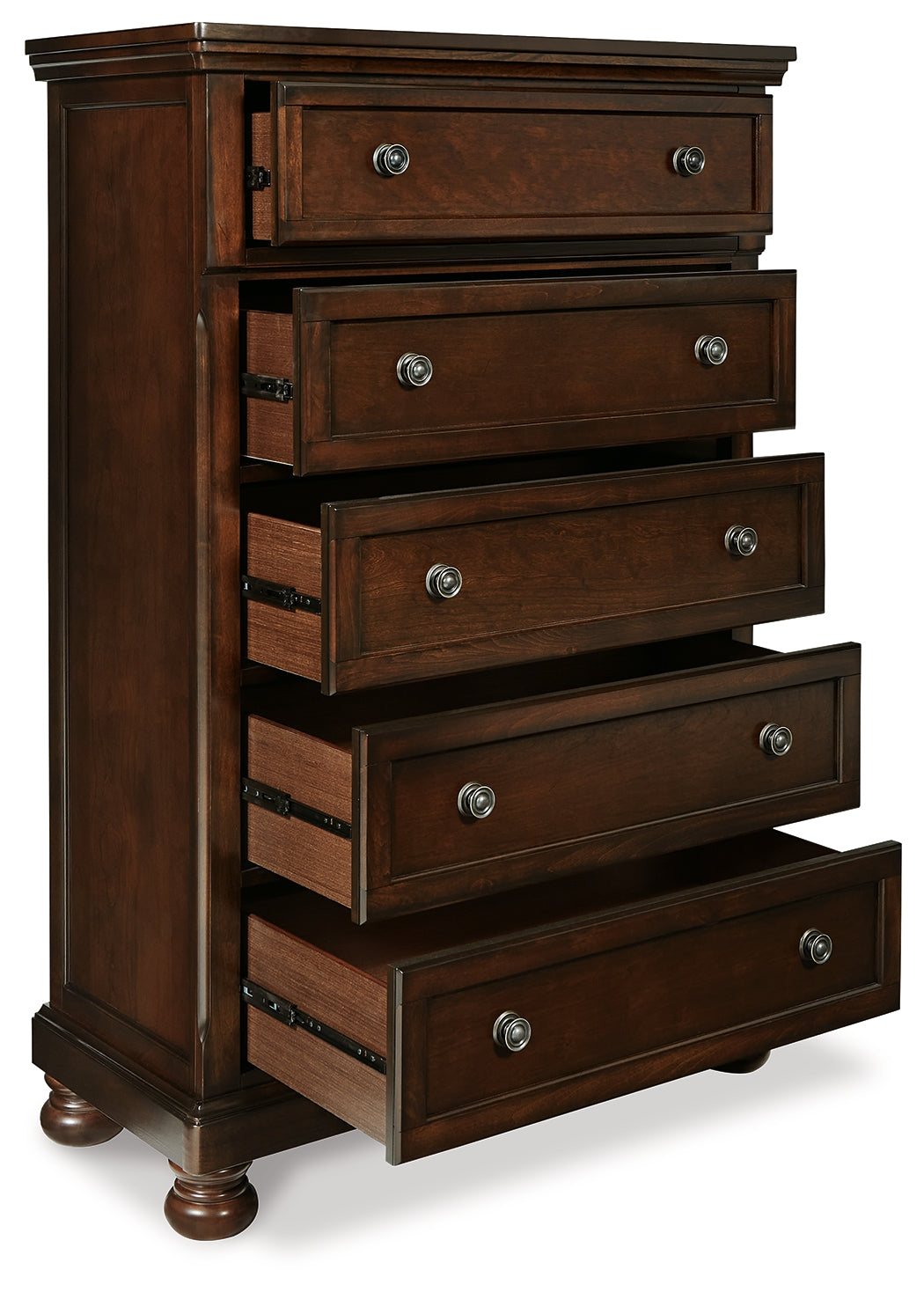 Furniture City Laplace - Ashley Furniture - Porter Bedroom - King Panel Bed / Rustic Brown - B697B11