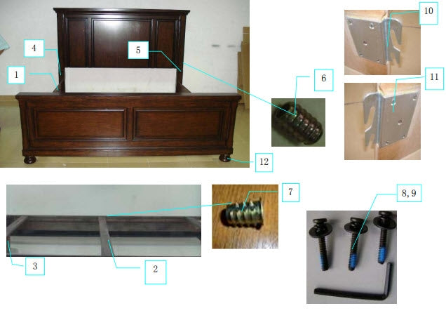 Furniture City Laplace - Ashley Furniture - Porter Bedroom - California King Panel Bed / Rustic Brown - B697B12