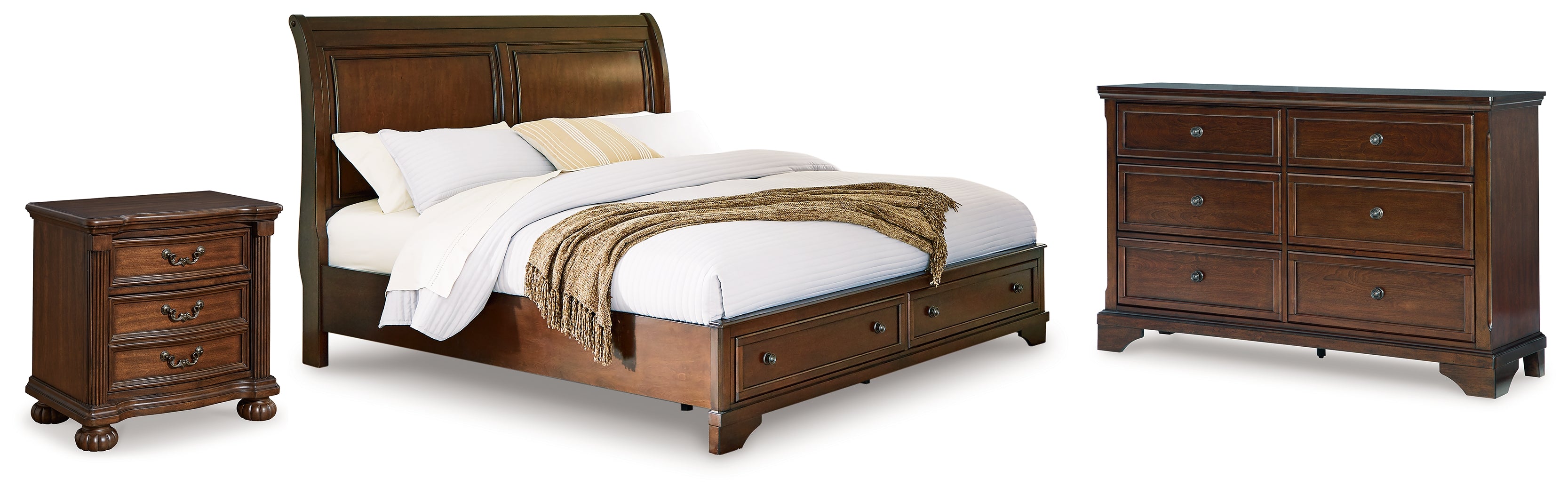 Furniture City Laplace - Ashley Furniture - Trellington Queen Storage Bed, Dresser and Nightstand - Queen Storage Bed, Dresser and Nightstand - B716B4