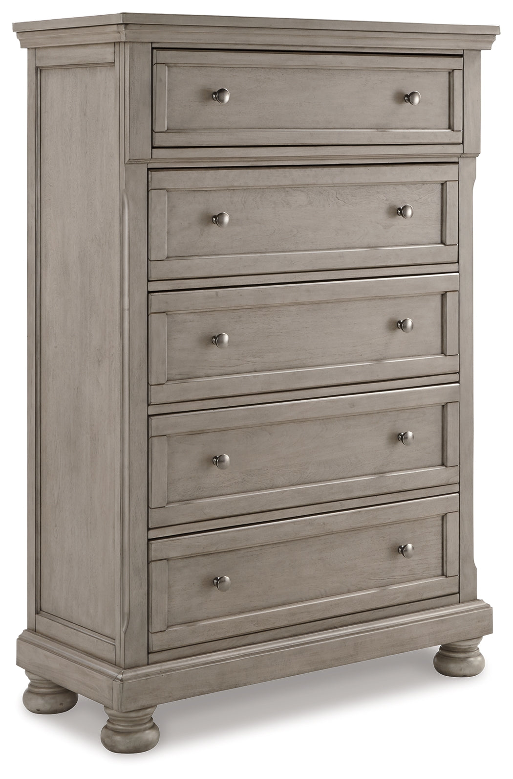 Furniture City Laplace - Ashley Furniture - Lettner Bedroom - Five Drawer Chest / Light Gray - B733-46