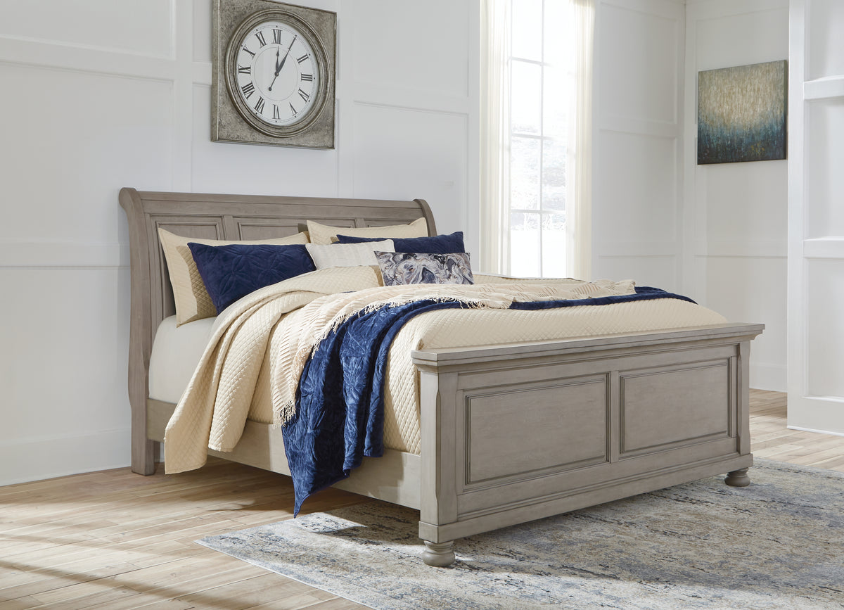 Furniture City Laplace - Ashley Furniture - Lettner King Sleigh Bed - King Sleigh Bed - B733B34