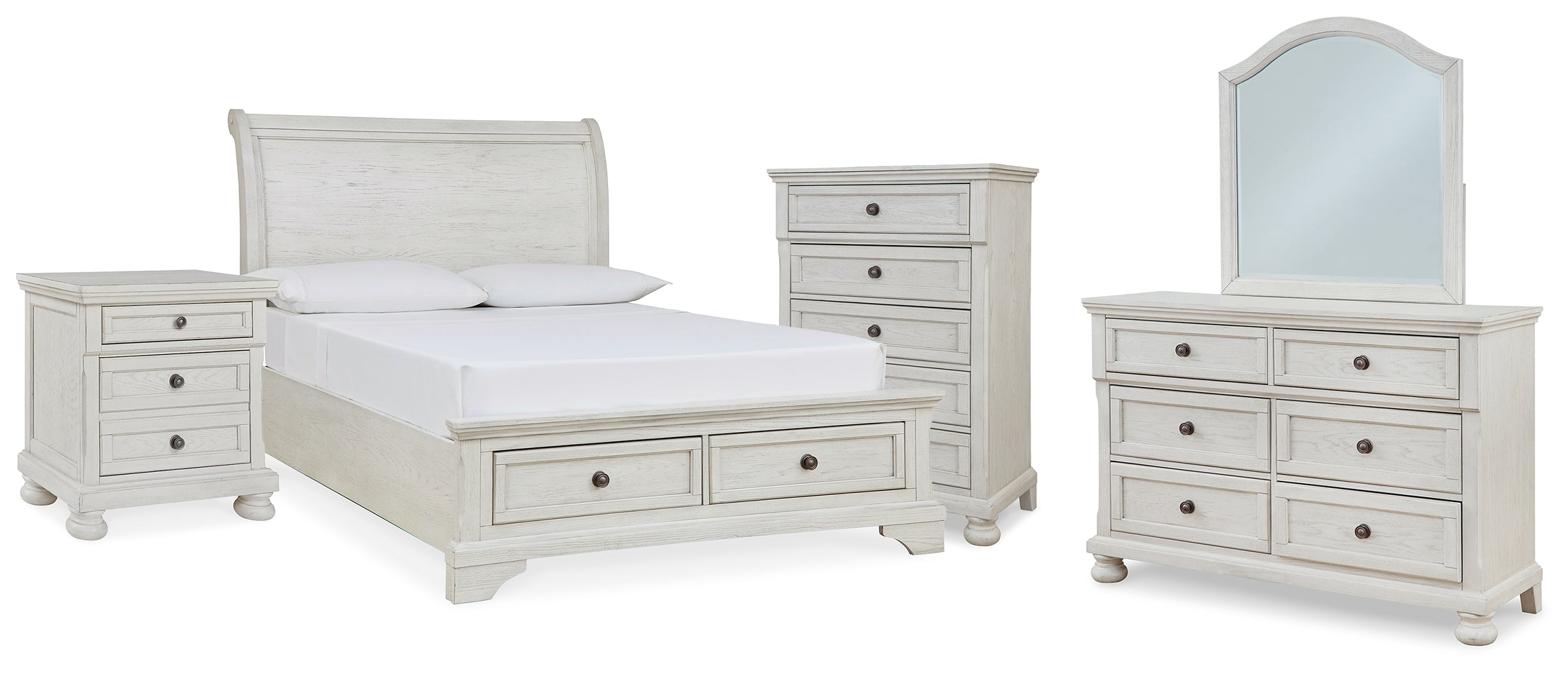 Furniture City Laplace - Ashley Furniture - Robbinsdale Full Storage Sleigh Bed, Dresser, Mirror, Chest and Nightstand - Full Storage Sleigh Bed, Dresser, Mirror, Chest and Nightstand - B742B42