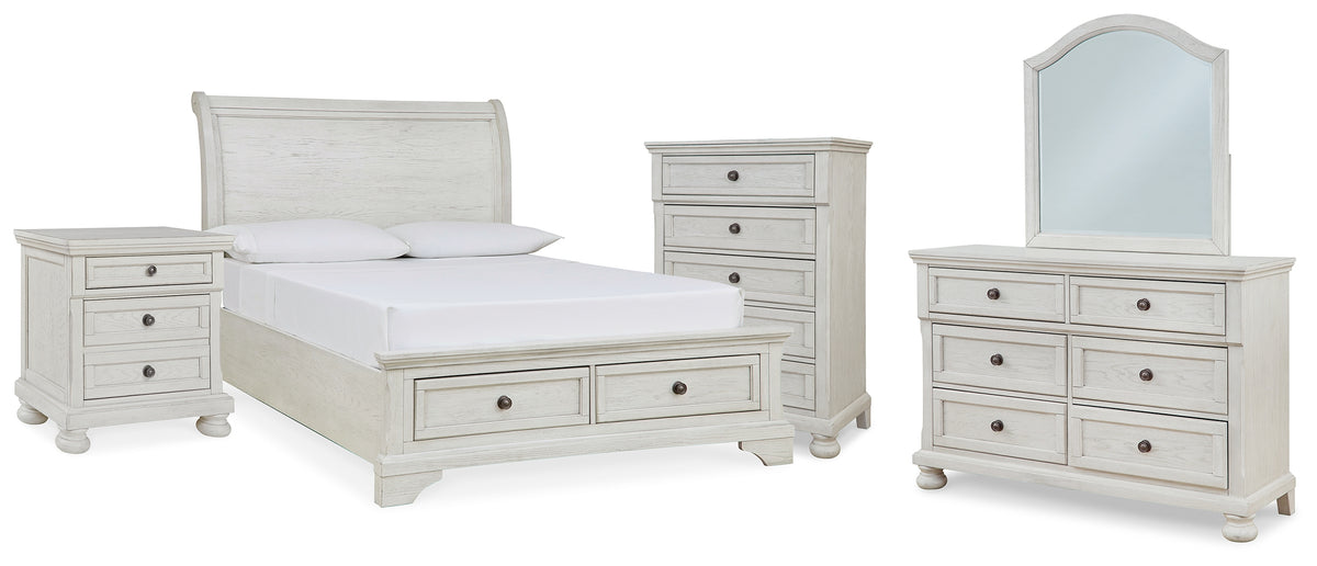 Furniture City Laplace - Ashley Furniture - Robbinsdale Full Storage Sleigh Bed, Dresser, Mirror, Chest and Nightstand - Full Storage Sleigh Bed, Dresser, Mirror, Chest and Nightstand - B742B42