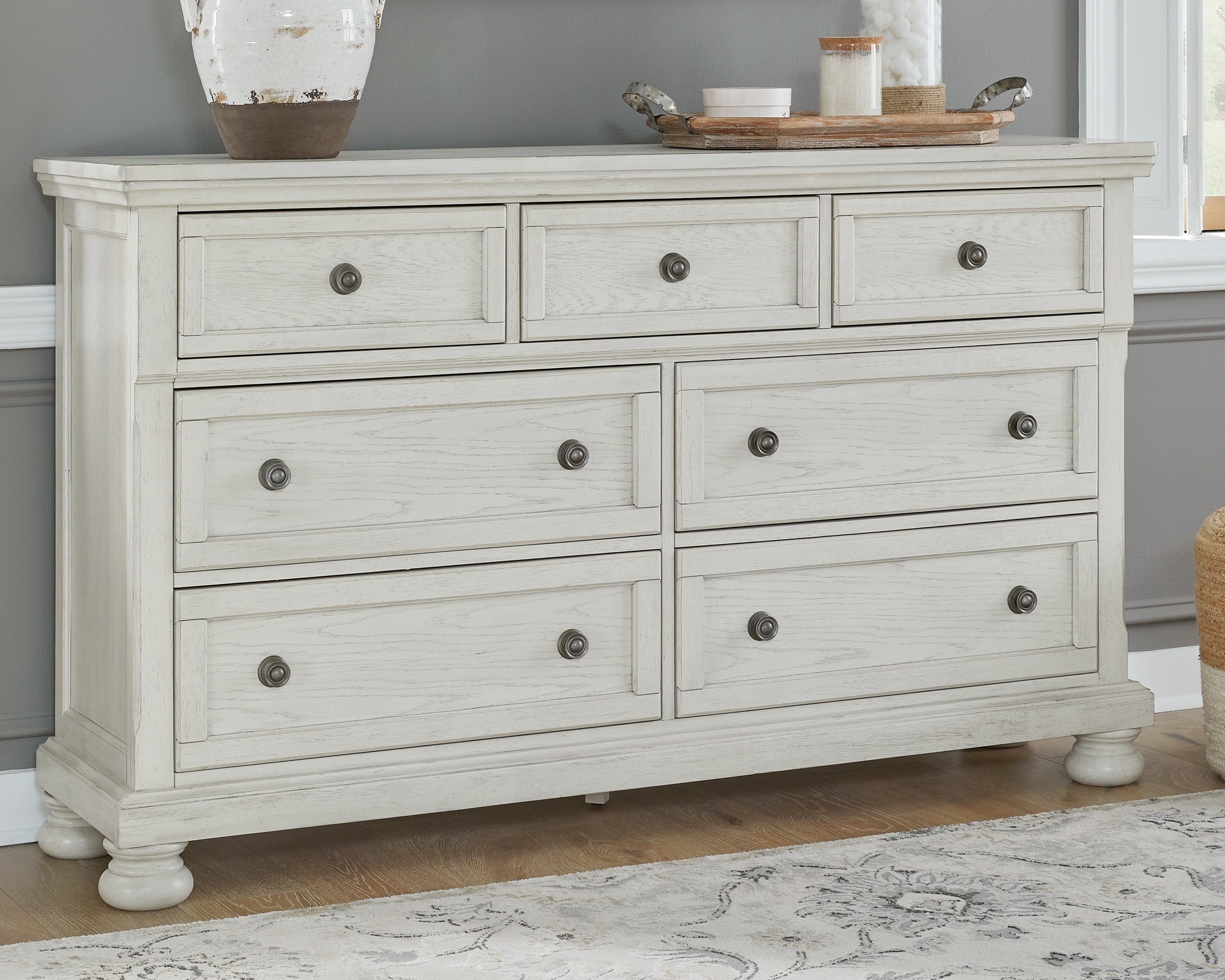 Furniture City Laplace - Ashley Furniture - Robbinsdale Bedroom - Dresser / Antique White - B742-31