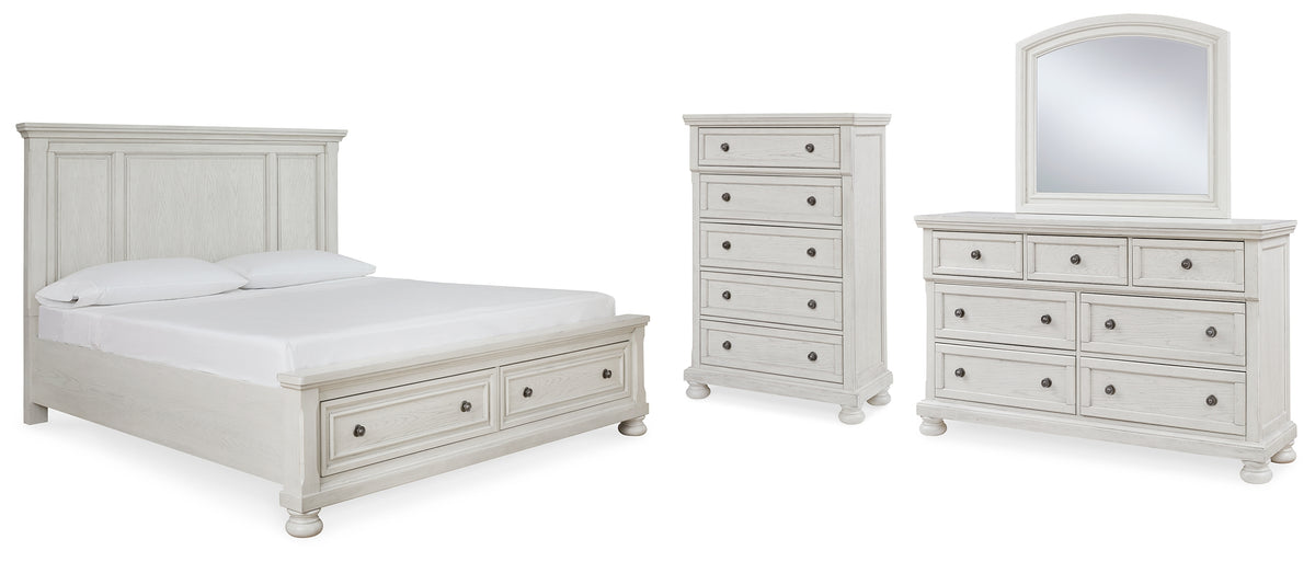 Furniture City Laplace - Ashley Furniture - Robbinsdale Queen Panel Storage Bed, Dresser, Mirror and Chest - Queen Panel Storage Bed, Dresser, Mirror and Chest - B742B27