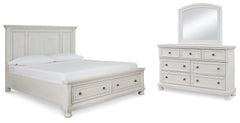 Furniture City Laplace - Ashley Furniture - Robbinsdale Queen Panel Storage Bed, Dresser and Mirror - Queen Panel Storage Bed, Dresser and Mirror - B742B30