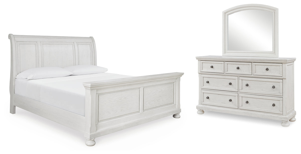 Furniture City Laplace - Ashley Furniture - Robbinsdale King Sleigh Bed, Dresser and Mirror - King Sleigh Bed, Dresser and Mirror - B742B34
