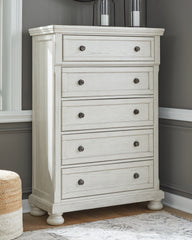 Furniture City Laplace - Ashley Furniture - Robbinsdale Bedroom - Twin over Full Bunk Bed / Antique White - B742B17