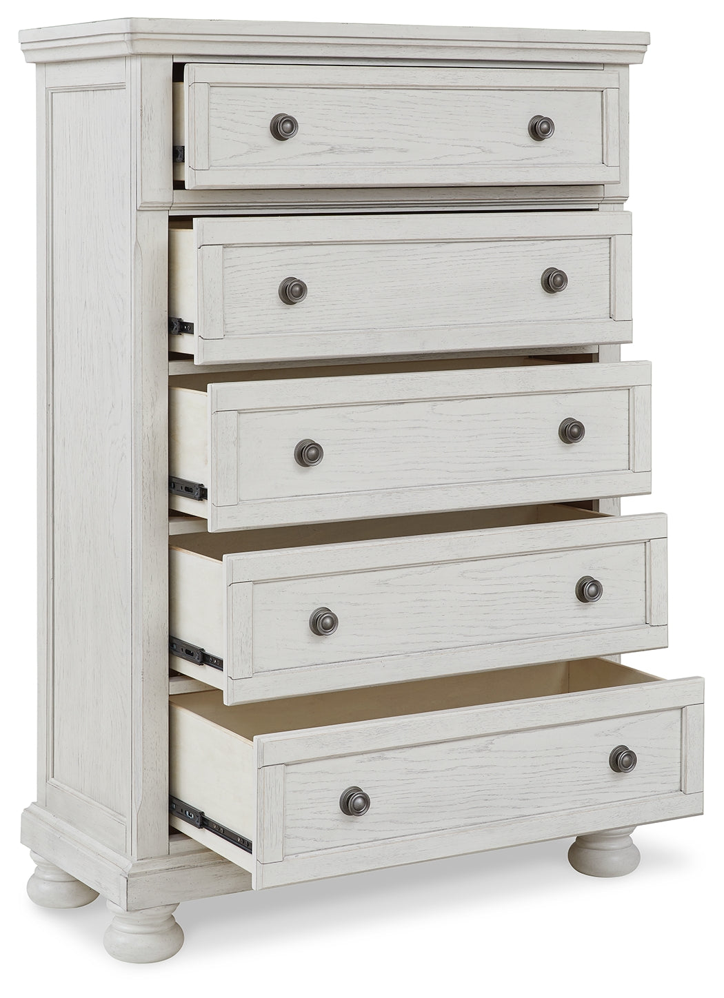 Furniture City Laplace - Ashley Furniture - Robbinsdale Bedroom - One Drawer Night Stand / Antique White - B742-91