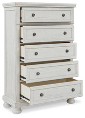 Furniture City Laplace - Ashley Furniture - Robbinsdale Bedroom - One Drawer Night Stand / Antique White - B742-91