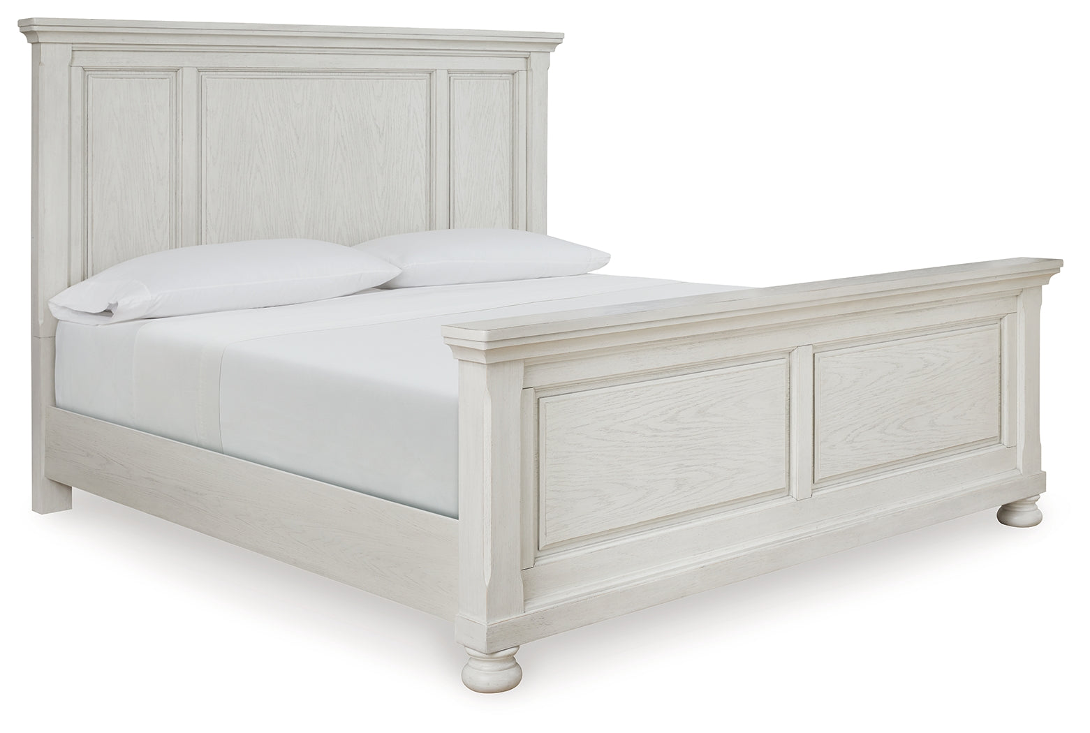 Furniture City Laplace - Ashley Furniture - Robbinsdale Bedroom - King Panel Bed / Antique White - B742B6