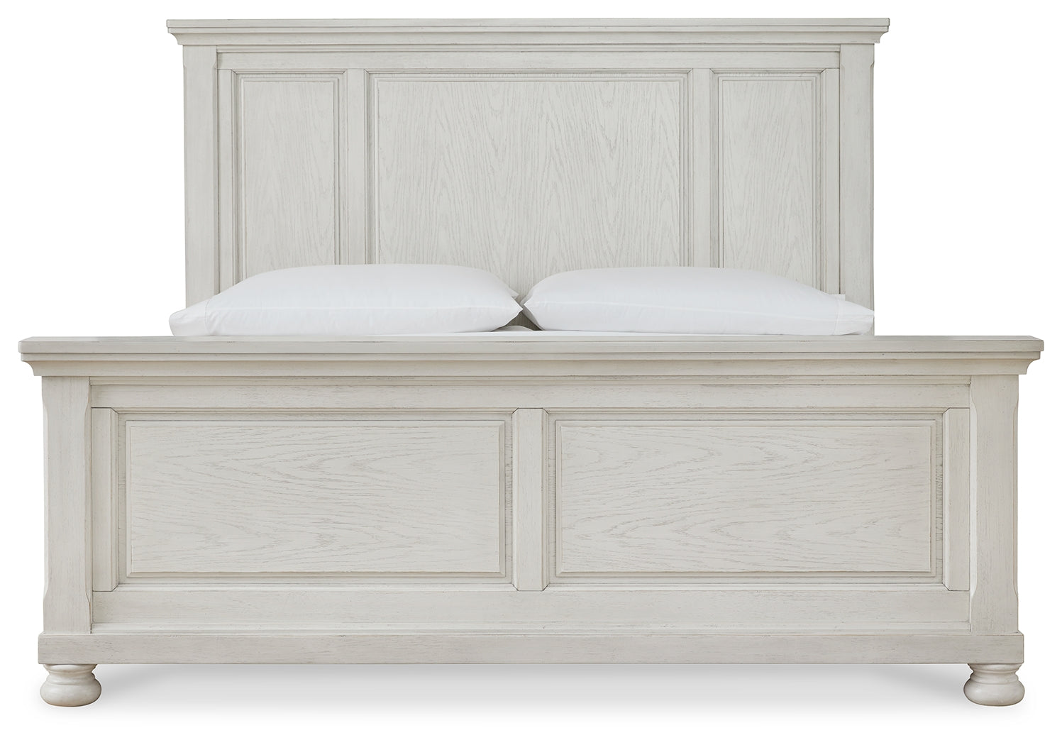 Furniture City Laplace - Ashley Furniture - Robbinsdale Bedroom - King Panel Bed / Antique White - B742B6