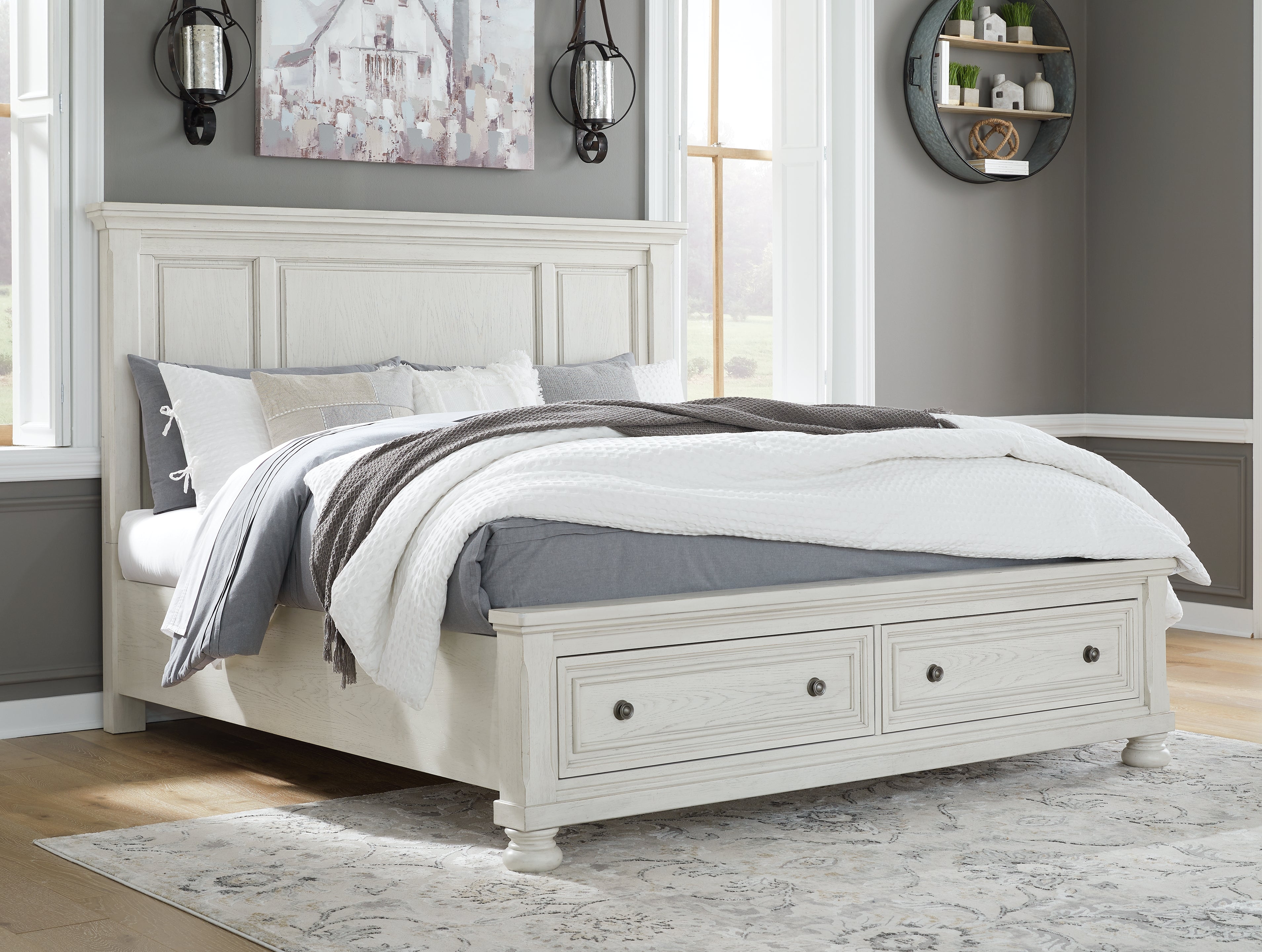 Furniture City Laplace - Ashley Furniture - Robbinsdale King Panel Storage Bed - King Panel Storage Bed - B742B25