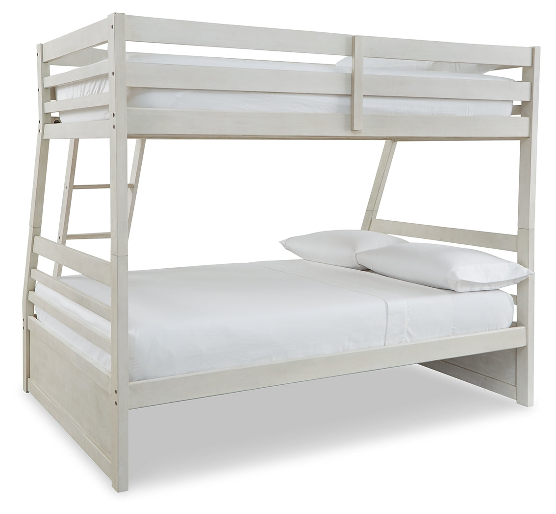 Furniture City Laplace - Ashley Furniture - Robbinsdale Bedroom - Twin over Full Bunk Bed / Antique White - B742B17
