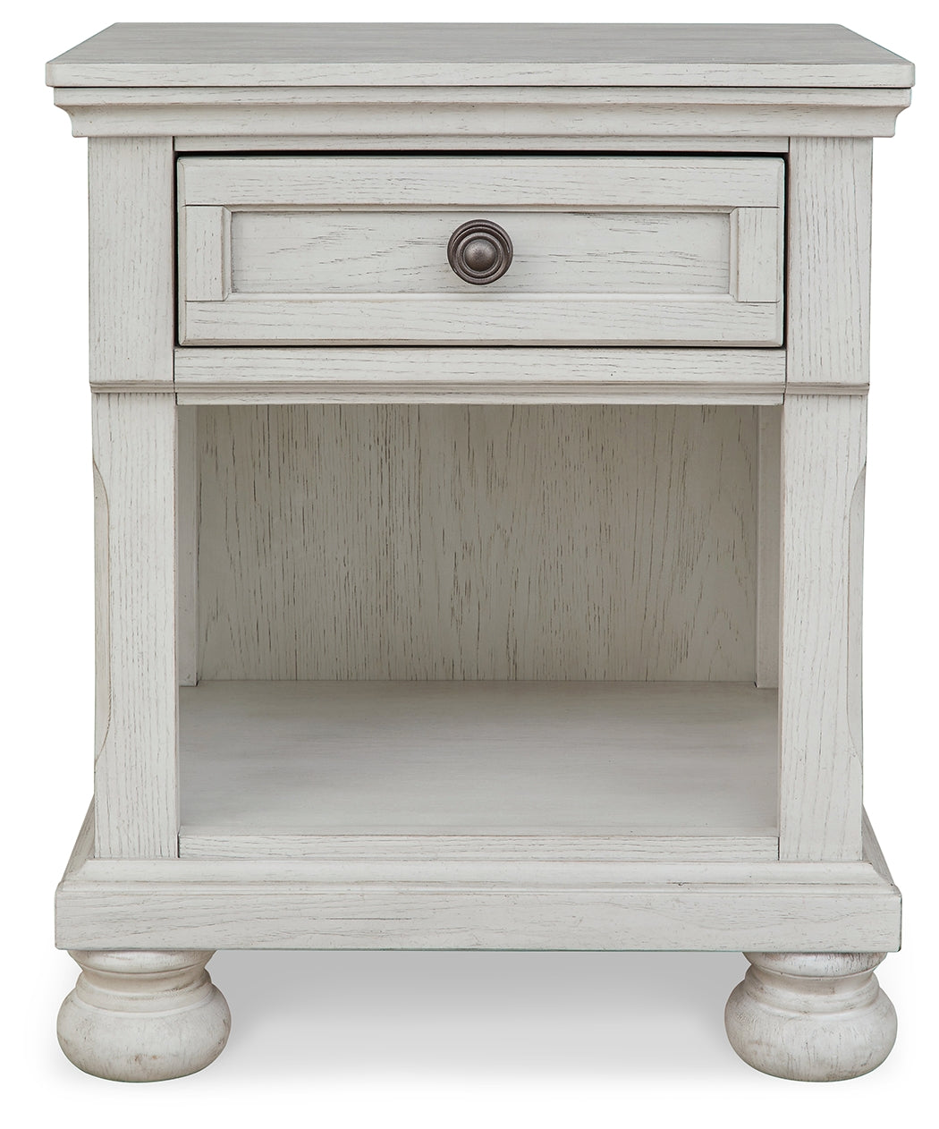 Furniture City Laplace - Ashley Furniture - Robbinsdale Bedroom - One Drawer Night Stand / Antique White - B742-91