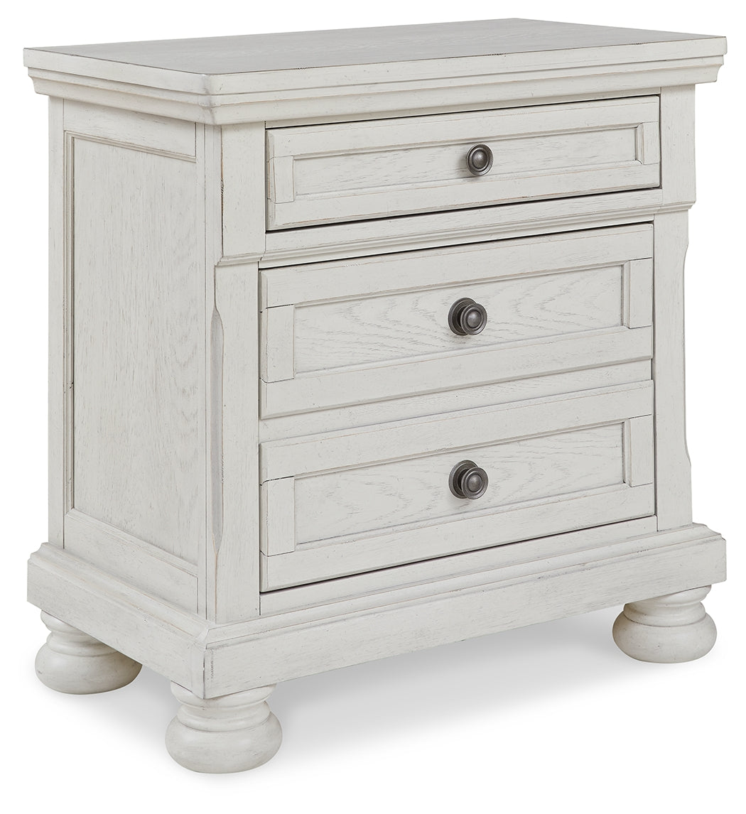 Furniture City Laplace - Ashley Furniture - Robbinsdale Bedroom - Two Drawer Night Stand / Antique White - B742-92