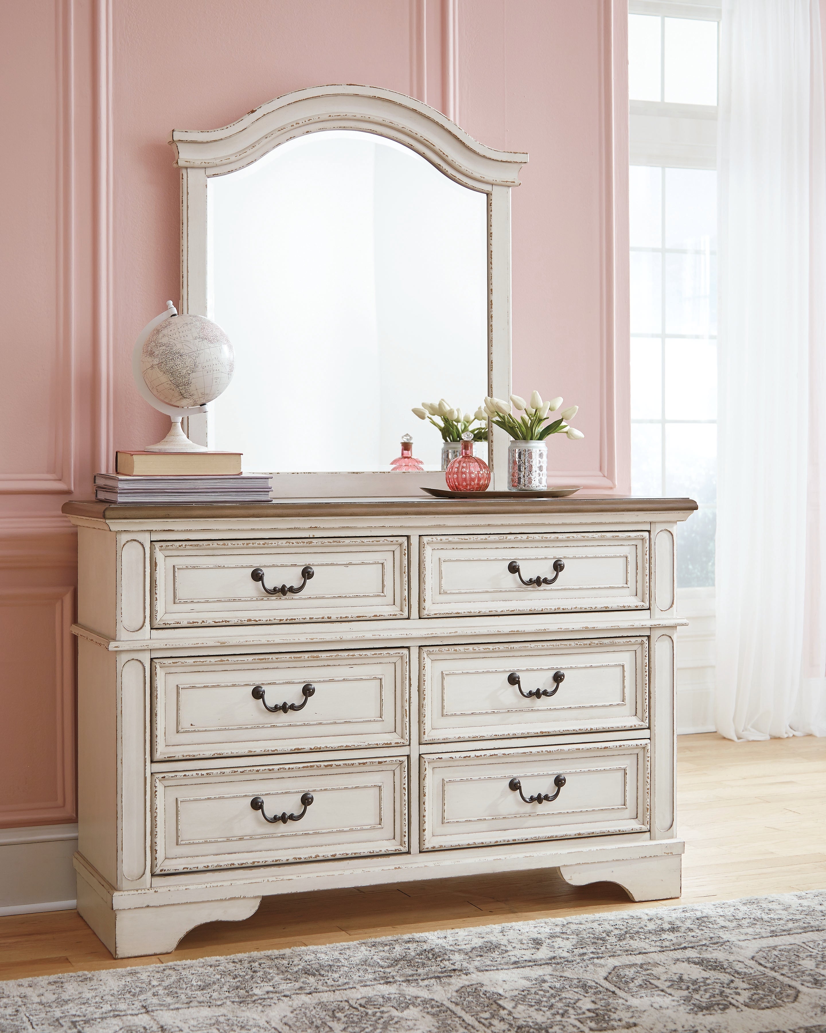 Furniture City Laplace - Ashley Furniture - Realyn Bedroom - One Drawer Night Stand / Chipped White - B743B12